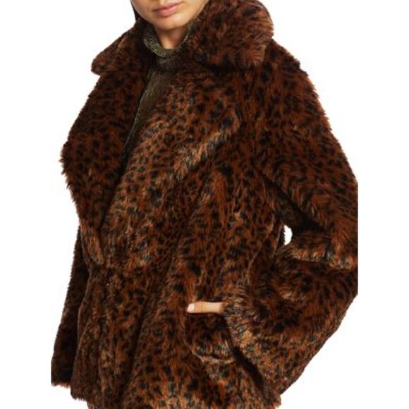 Joie Kisha Leopard Print Faux-Fur Jacket – Size XS - Picture 7 of 11